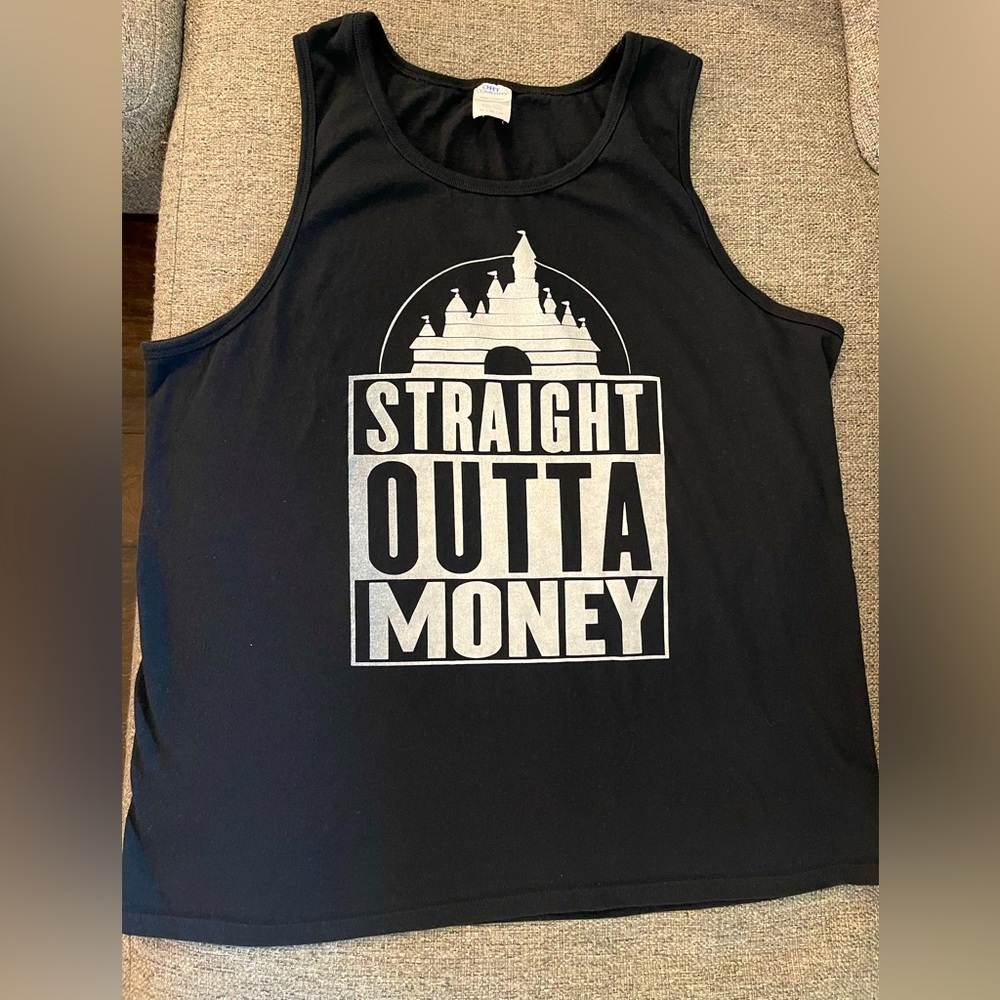Disney “Straight Outta Money” Tank Top XL